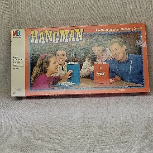 Hangman Board Game by Milton Bradley Ages 8 and Up 2 Players 1988 - Picture 1 of 7